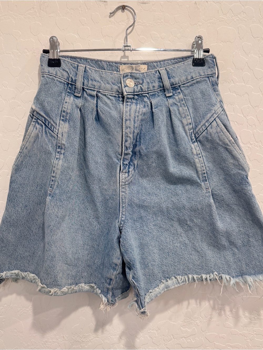 We The Free Light Blue Denim Jean Shorts